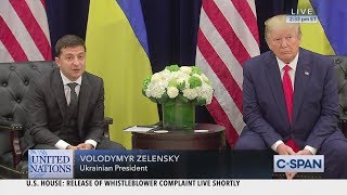 President Trump meets with Ukrainian President Volodymyr Zelensky