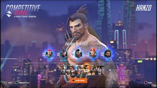 Overwatch 2 Competitive Hanzo Gameplay No Commentary) (Ps5) (1080p 60