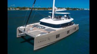 AMAYA: A 8 Passenger 2019 Sunreef 60 Crewed Yacht Charter In The British Virgin Islands