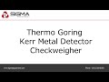 thermo goring kerr metal detector checkweigher