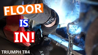 Triumph TR4 - Driver's Floor Installation | Roundtail Restoration