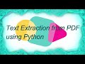 Text Extraction from PDF File using Python😎😎😎 | Python Hack | J Academy