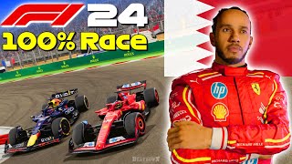 F1 24 - Hamilton Goes To Ferrari #1: 100% Race Bahrain