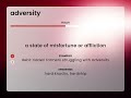 adversity — what is adversity meaning