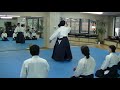 諸手取り入身投げ（上段を切る）合気道入江道場 aikido iriedojo aikikai kyoto