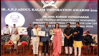 DR. ANIL KUMAR VIDYADHARAN  selected for  DR. A.P.J. ABDUL KALAM INSPIRATION AWARDS 2024