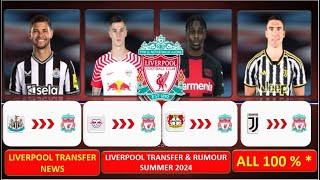 Liverpool New Confirmed Transfers and Rumours Summer 2024 ~ FT KHEPHREN THURAM, SESKO, & KADIOGLU