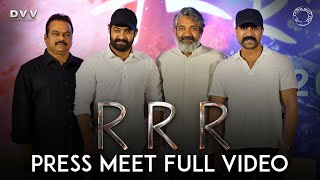 RRR Press Meet Full Video - NTR, Ram Charan | SS Rajamouli | DVV Danayya