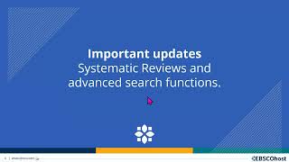 EBSCO new user interfaces - Updates June