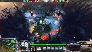 【天云解说dota2】路人四大后期与五连坐的精彩火拼 2014年2月1日