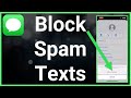 2 Ways To Block Spam Texts On iPhone