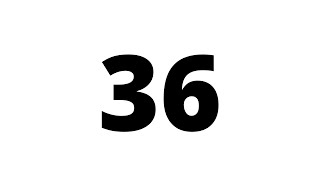 36 Second Countdown Timer White Screen With Sound Effect
