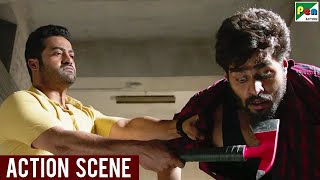 Jr. NTR's Revenge - Best Action Scene | Aravind Sametha | Jagapathi Babu | Hindi Dubbed Movie