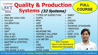 Training  for Quality & Production Engineers | Quality & Production Systems (32