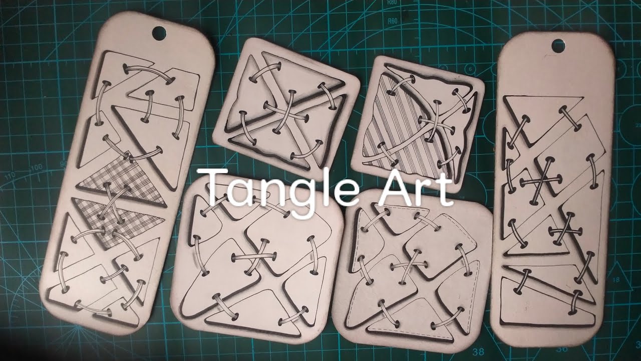 How To Draw Tangle Pattern Zentangle Art Reyyanscreation Youtube