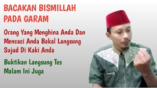 Rahasia Garam Ketika Di Bacakan BISMILLAH || Tes Langsung