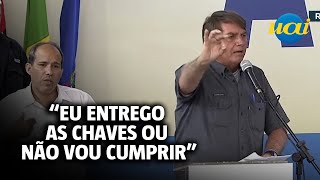 Bolsonaro afirma que não vai cumprir ordem do STF