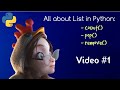 All about List in Python | Python Tutorial | vid.1 #eics #python #cbse