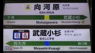 JR南武線「向河原駅」から「JR武蔵小杉駅（横須賀線口）」まで歩いてみた