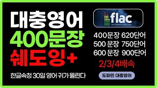 FLAC 2배 한영 | 대충영어 400 | 몸에 좋은 Wav 파일로 녹화