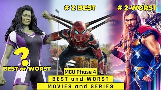 MCU phase 4 | BEST & WORST Movies and Series