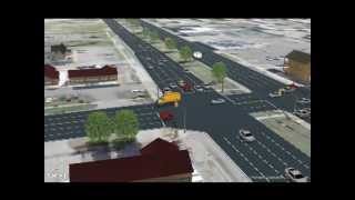 Michigan Left - Quadstone Paramics Animation