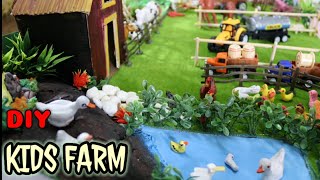 DIY Mini Toy Farm for Kids,school Projects|How to make| Thankuz world