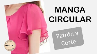 Manga Circular - Patrón y Corte.