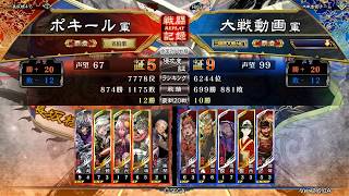 【覇者】アニゲラバラ #3 VS 魏関羽バラ 【三国志大戦】