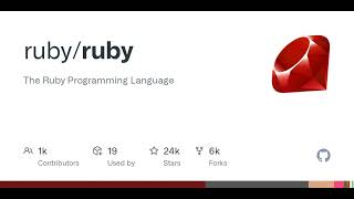 GitHub - ruby/ruby: The Ruby Programming Language