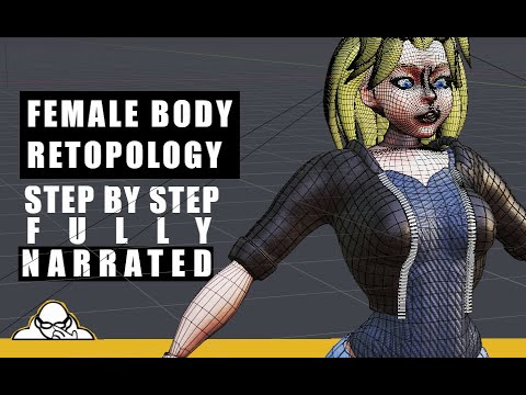 Female Body Retopology Blender 2.9 Tutorial Step By Step - YouTube