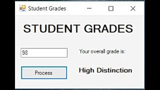Visual Basic Tutorial - Select Case Statements - Student Grades