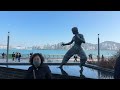 exploring bruce lee martial arts statue the amazing tour attraction in hong kong kowloon 李小龍 星光大道