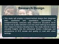 disparities in access and quality of early childhood education research proposal bana ag.ece