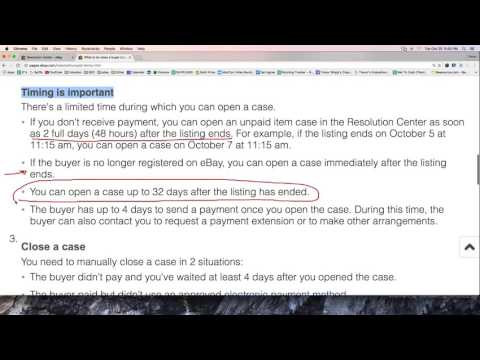 ebay's Resolution Center: The Basics ebay's Resolution Center: The Basics
