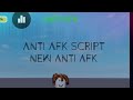 Anti afk script | work 100% √