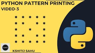 Pattern Printing Video-3 | Square with Cross using Python