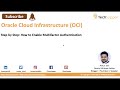 How to Enable Multifactor Authentication in Oracle Cloud Infrastructure