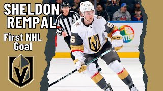 Sheldon Rempal #56 (Vegas Golden Knights) first NHL goal Jan 23, 2024