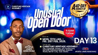 REVERSING WITCHCRAFT TRANSACTION || DAY 13 || 40-DAY FAST || Apt. James Adebowale || 25th Jan. 2025.