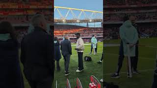 🎥 Bukayo Saka at the Emirates today.  #AFC  #Arsenal  #bukayosaka #premierleague