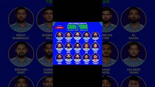 INDIA'S PROBABLE SQUAD FOR CHAMPIONS TROPHY 2025. PAKISTAN//#shorts#cricket #10ksuscriber#10kveiws