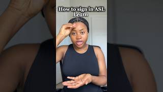 ASL words: How to sign “learn” in #asl