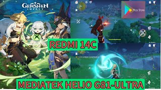 test main game Genshin impact di hp xiaomi redmi 14c (playstore game)