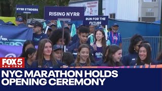 NYC Marathon holds opening ceremony