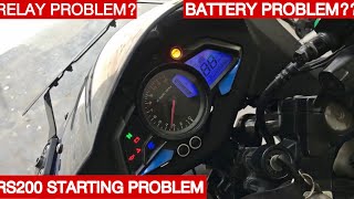 RS200 starting problem || self not working