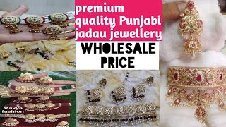 Punjabi jadau jewellery/ traditional jadau jewellery/ jadau choker set