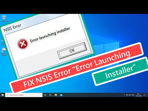 FIX NSIS Error “Error Launching Installer”