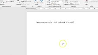 How to Create a Citation with Multiple Source References in Word