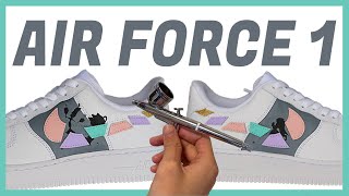 【エアフォースワン】スニーカーペイント の作り方。SneakerPaint,Sneaker,Costom,AirForth1